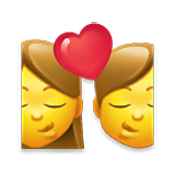 👩‍❤️‍💋‍👨 Emoji Beso: Mujer Y Hombre en LG Velvet.