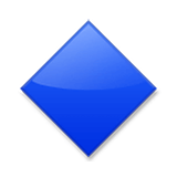 Emoji 🔷 Rombo Blu Grande su LG Velvet.