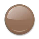 Emoji 🟤 Cerchio Marrone su LG Velvet.