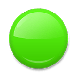 Emoji 🟢 Cerchio Verde su LG Velvet.