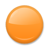 Emoji 🟠 Cerchio Arancione su LG Velvet.