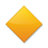 Emoji 🔶 Rombo Arancione Grande su LG Velvet.