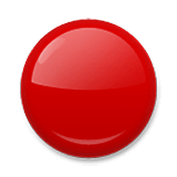 Emoji 🔴 Cerchio Rosso su LG Velvet.