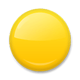 Emoji 🟡 Cerchio Giallo su LG Velvet.