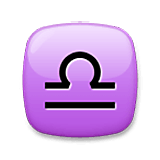 Emoji ♎ Segno Zodiacale Della Bilancia su LG Velvet.