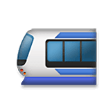 Emoji 🚈 Metrotranvia su LG Velvet.