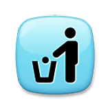 Emoji 🚮 Simbolo Per La Raccolta Dei Rifiuti su LG Velvet.