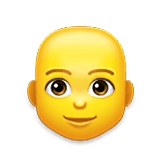 👨‍🦲 Emoji Hombre: Sin Pelo en LG Velvet.