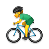 Emoji 🚴‍♂️ Ciclista Uomo su LG Velvet.