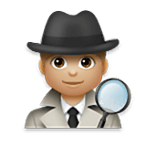 🕵🏼‍♂️ Emoji Detektiv: mittelhelle Hautfarbe LG Velvet.