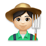 Emoji 👨🏻‍🌾 Contadino: Carnagione Chiara su LG Velvet.