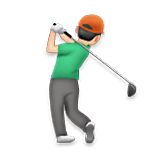 Emoji 🏌🏻‍♂️ Golfista Uomo: Carnagione Chiara su LG Velvet.