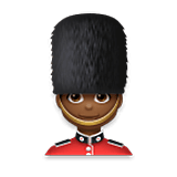💂🏾‍♂️ Emoji Guardia Hombre: Tono De Piel Oscuro Medio en LG Velvet.