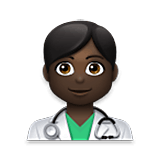 Emoji 👨🏿‍⚕️ Operatore Sanitario: Carnagione Scura su LG Velvet.