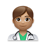 Emoji 👨🏽‍⚕️ Operatore Sanitario: Carnagione Olivastra su LG Velvet.