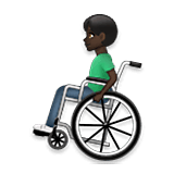 Mann in manuellem Rollstuhl: dunkle Hautfarbe LG Velvet.