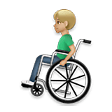 👨🏼‍🦽 Emoji Mann in manuellem Rollstuhl: mittelhelle Hautfarbe LG Velvet.