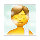 Emoji 🧖‍♂️ Uomo In Sauna su LG Velvet.
