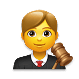 Emoji 👨‍⚖️ Giudice Uomo su LG Velvet.