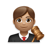 👨🏽‍⚖️ Emoji Juez: Tono De Piel Medio en LG Velvet.