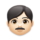 Emoji 👨🏻 Uomo: Carnagione Chiara su LG Velvet.