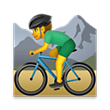 Ciclista Uomo Di Mountain Bike LG Velvet.