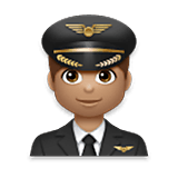 Emoji 👨🏽‍✈️ Pilota Uomo: Carnagione Olivastra su LG Velvet.
