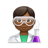 👨🏾‍🔬 Emoji Científico: Tono De Piel Oscuro Medio en LG Velvet.