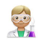 👨🏼‍🔬 Emoji Wissenschaftler: mittelhelle Hautfarbe LG Velvet.