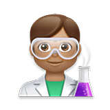 Emoji 👨🏽‍🔬 Scienziato: Carnagione Olivastra su LG Velvet.