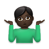 🤷🏿‍♂️ Emoji Homem Dando De Ombros: Pele Escura na LG Velvet.