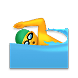 Emoji 🏊‍♂️ Nuotatore su LG Velvet.