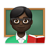 👨🏿‍🏫 Emoji Lehrer: dunkle Hautfarbe LG Velvet.