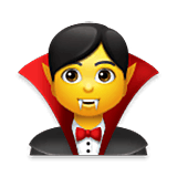 Emoji 🧛‍♂️ Vampiro Uomo su LG Velvet.