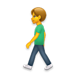 Emoji 🚶‍♂️ Uomo Che Cammina su LG Velvet.