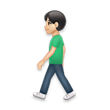 🚶🏻‍♂️ Emoji Hombre Caminando: Tono De Piel Claro en LG Velvet.