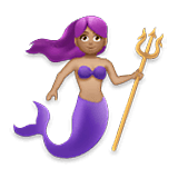 Emoji 🧜🏽‍♀️ Sirena Donna: Carnagione Olivastra su LG Velvet.