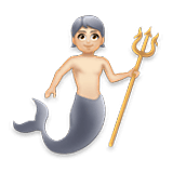 🧜🏻 Emoji Persona Sirena: Tono De Piel Claro en LG Velvet.