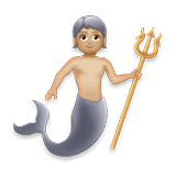 🧜🏼 Emoji Persona Sirena: Tono De Piel Claro Medio en LG Velvet.