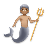 Emoji 🧜🏽 Sirena: Carnagione Olivastra su LG Velvet.