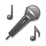 🎤 Emoji Microfone na LG Velvet.