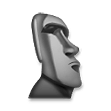 🗿 Emoji Estatua Moái en LG Velvet.