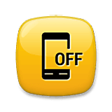 Emoji 📴 Cellulare Spento su LG Velvet.