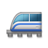 Émoji 🚝 Monorail sur LG Velvet.