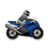Emoji 🏍️ Motocicletta su LG Velvet.