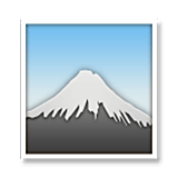 Émoji 🗻 Mont Fuji sur LG Velvet.
