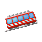 Emoji 🚞 Ferrovia Di Montagna su LG Velvet.