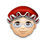 Emoji 🤶🏻 Mamma Natale: Carnagione Chiara su LG Velvet.