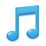 Emoji 🎵 Nota Musicale su LG Velvet.