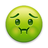 Emoji 🤢 Faccina Nauseata su LG Velvet.